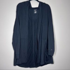 Torrid Active Black Hooded Cardigan Sweater Size 4X